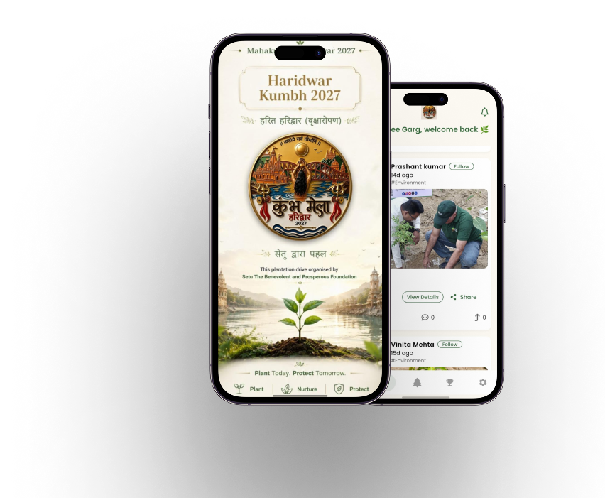 Harit Haridwar App Mockup
